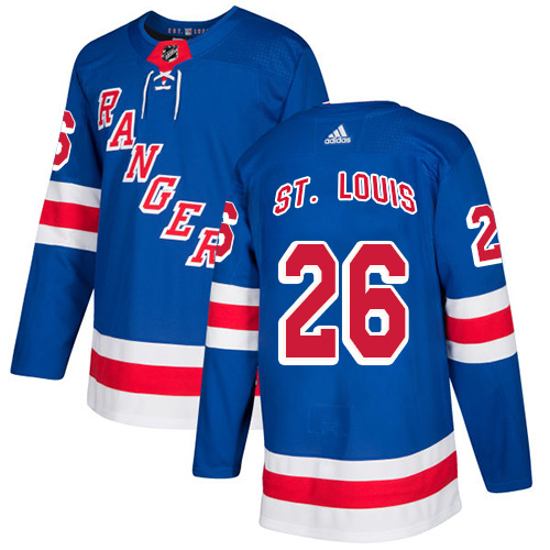 Adidas Rangers #26 Martin St.Louis Royal Blue Home Authentic Stitched NHL Jersey - Click Image to Close